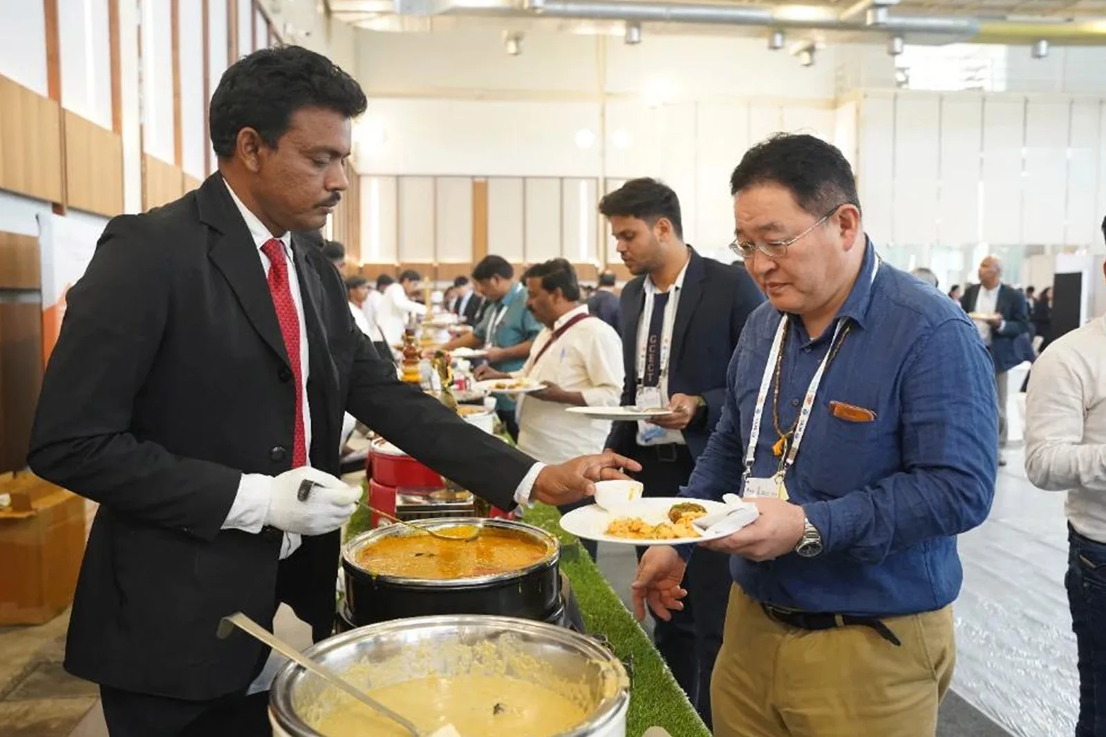 Corporate catering buffet
